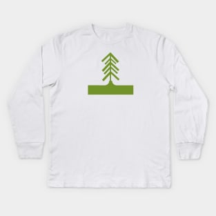 Pine tree figurine : Kids Long Sleeve T-Shirt